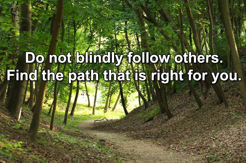 find the right path