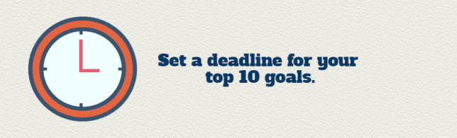 set a deadline