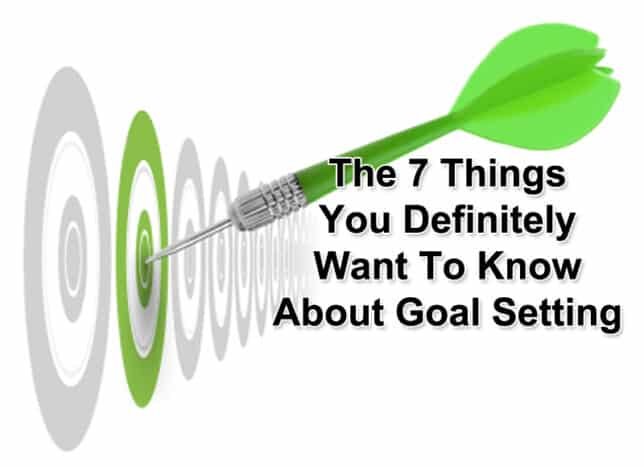 An arrow showing 7 things you want to know about goal setting