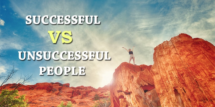 successful vs unsuccessful people