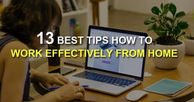 work from home effectively