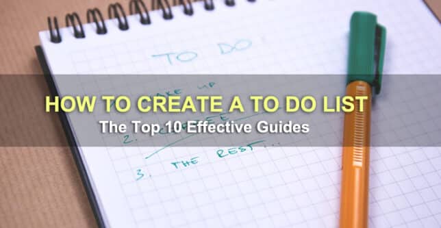how to create a to do list