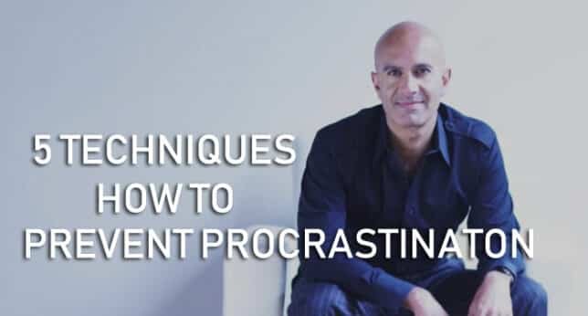robin sharma prevent procrastination