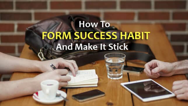 how to form success habit
