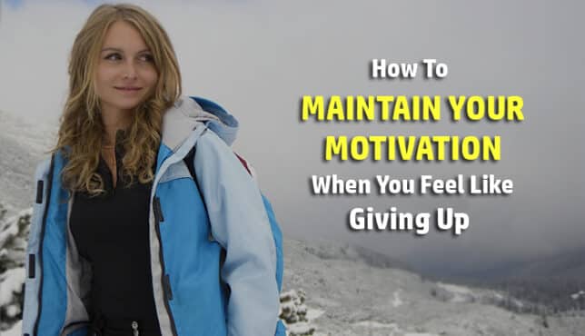maintain motivation