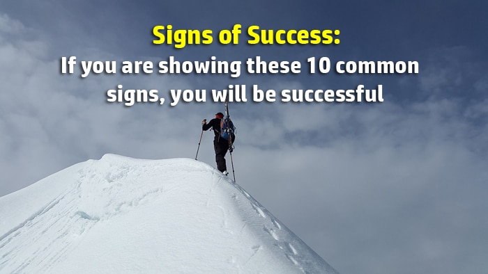 signs of success