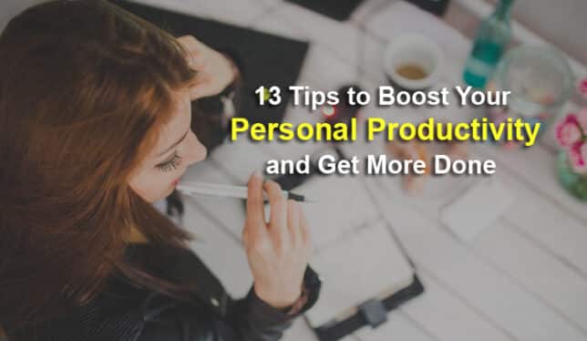 personal productivity tips