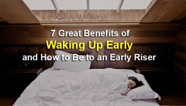 wake up early benefits