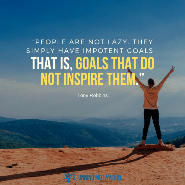 Tony Robbins goals quote