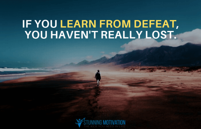 learn from defeat