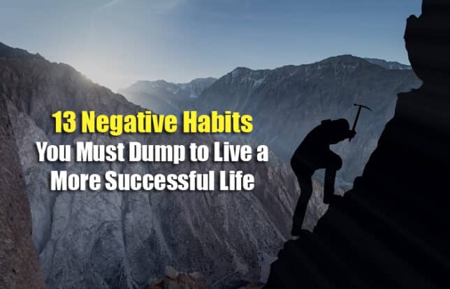 13 negative habits