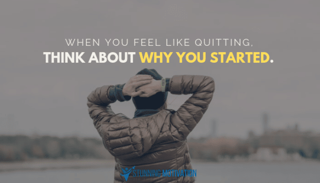 think about why you started