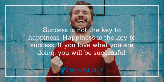 happiness is the key to success