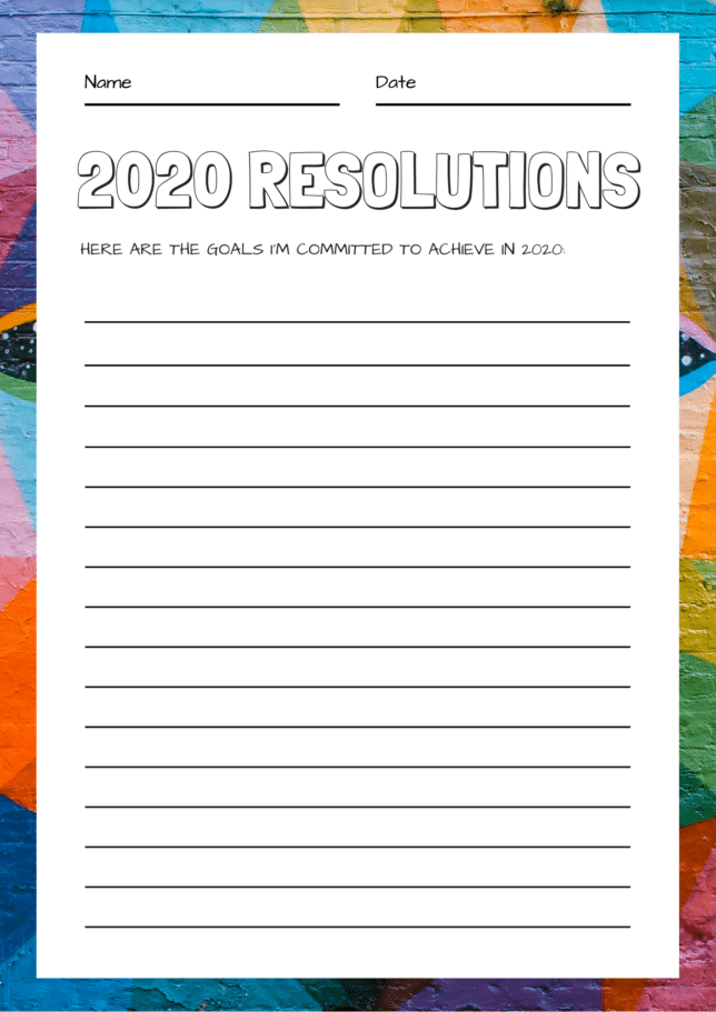 13 Free New Year Resolution Templates You Shouldn&#039;t Miss