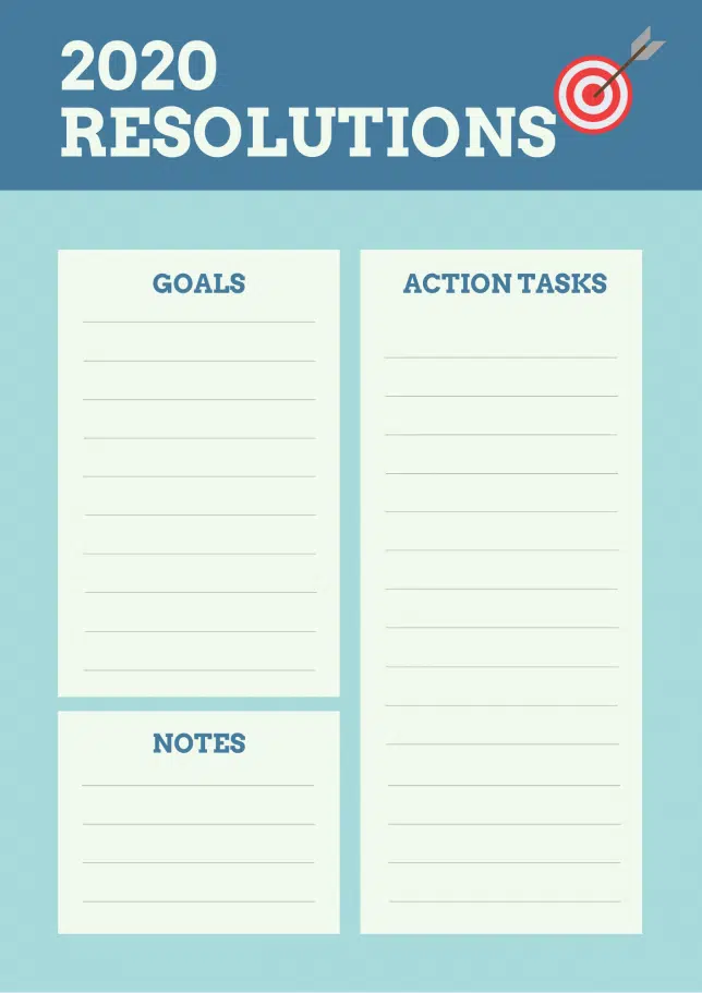 13 Free New Year Resolution Templates You Shouldn't Miss | | Stunning ...