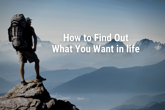 Ways How To Find Out What You Want Out Of Your Life