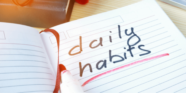 5. Commit and build better and more productive habits