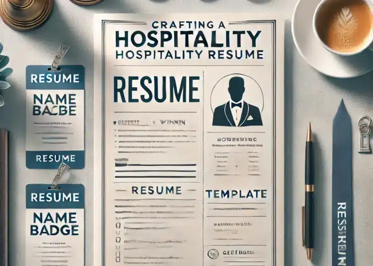 resume for hospitality industry