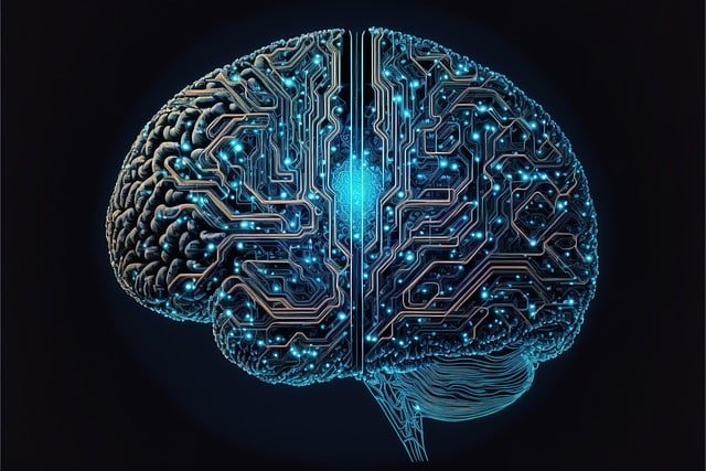 Image of a brain filled with artificial intelligence showing smart decision making for motivation.