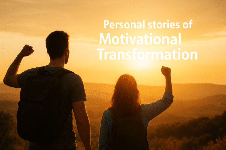 People feeling motivated and inspired, representing 31 inspiring transformation stories and the journey to finding motivation to change their lives.